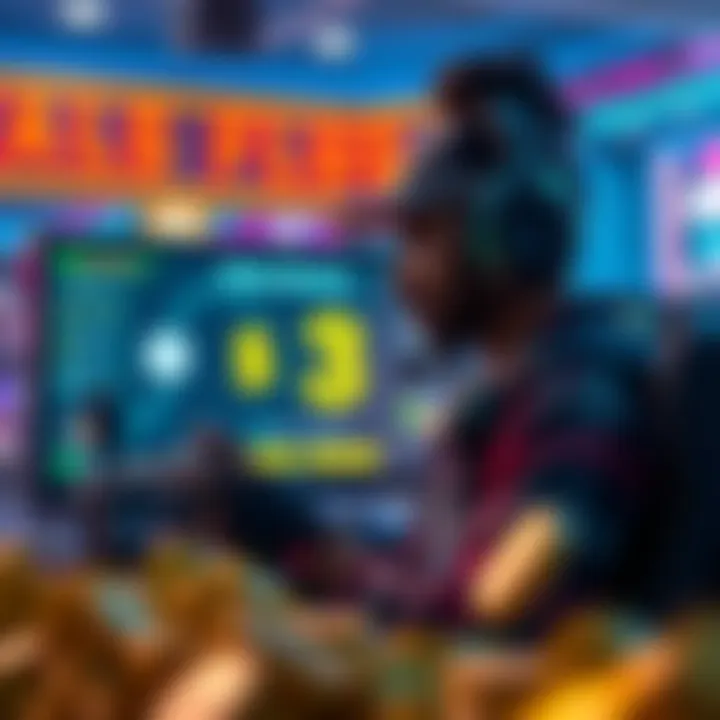 A gamer looking at a screen with Atlas Bucks displayed after converting $3.