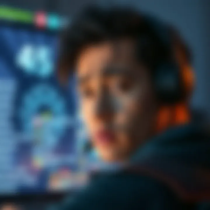 A gamer looks frustrated while playing a video game with a visible level cap of 13 on the screen, surrounded by quest notifications.