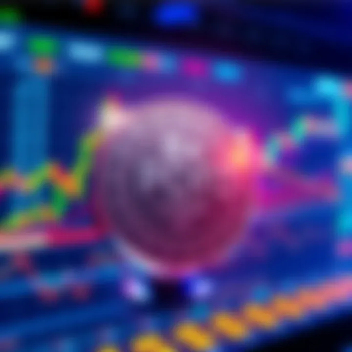 Announcement of the POFD token listing on BitMart with a trading interface and financial graphics in the background