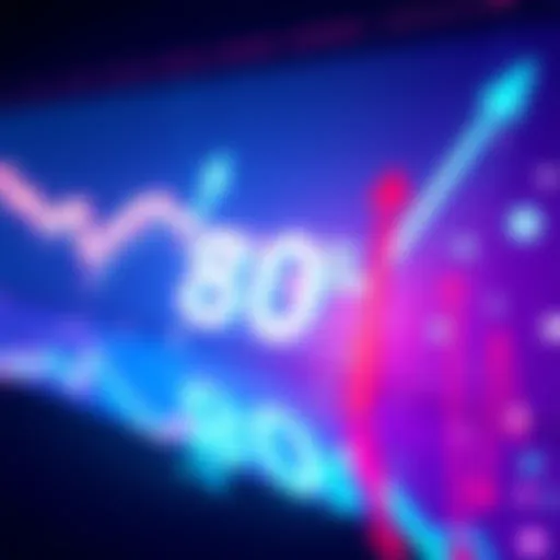 Chart showing Polkadot's 80% value drop during a bullish market, with downward arrows indicating loss.