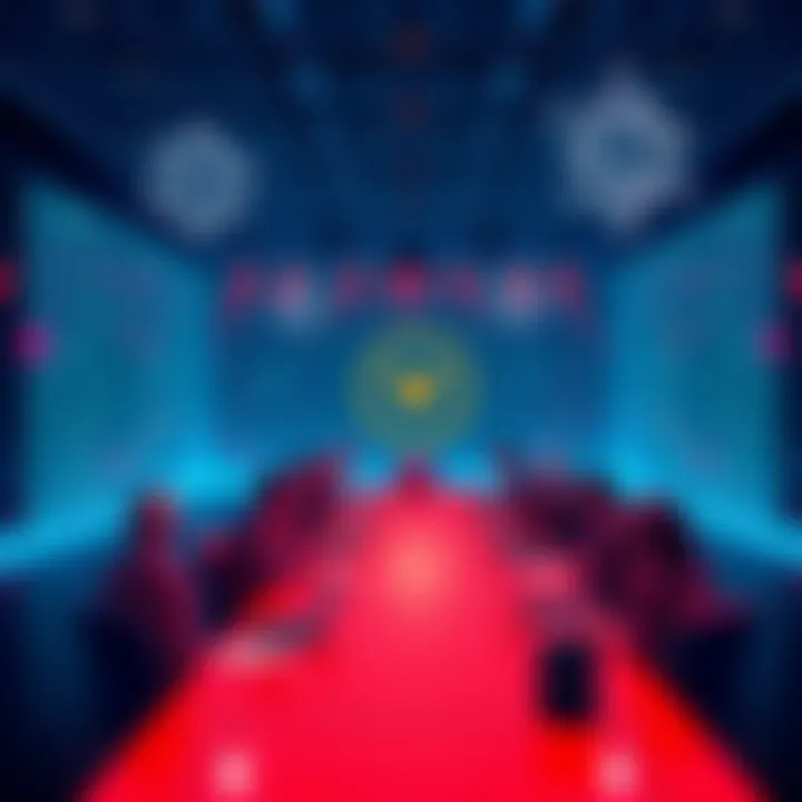 A visual representation of the Polkadot DAO meeting, showcasing members discussing key decisions and future plans.