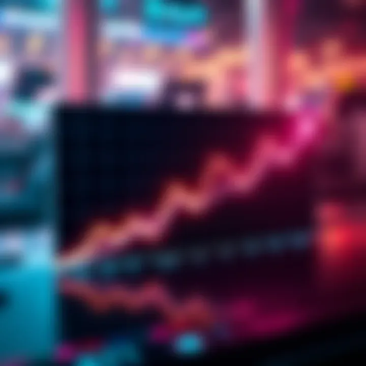 Graph showing predicted market changes for Polkadot over the next 69 days with upward trend lines