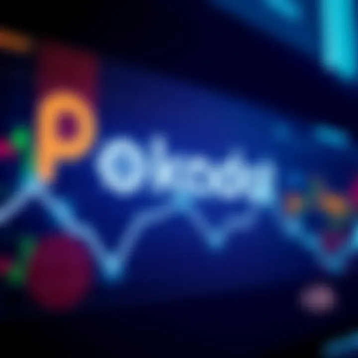 Polkadot Price Drop A graphic showing the Polkadot logo with a downward trend line indicating a significant price drop below $1.
