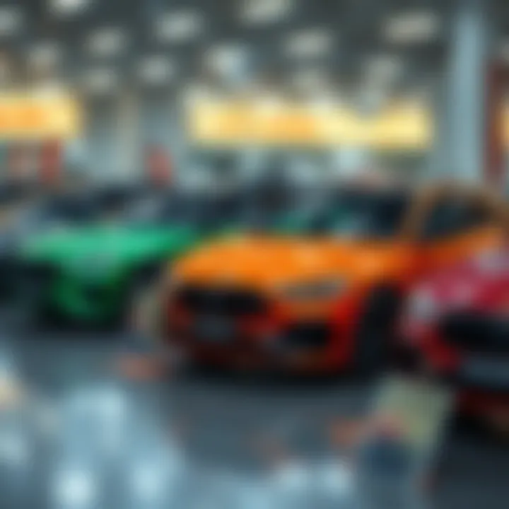 A selection of second-hand S21XP models on display with price tags