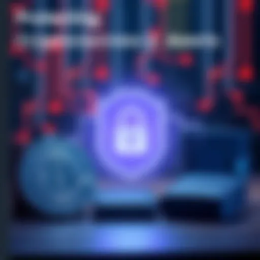 A visual representation of a secure digital wallet with a padlock symbol, alongside multiple hardware wallets for increased safety.