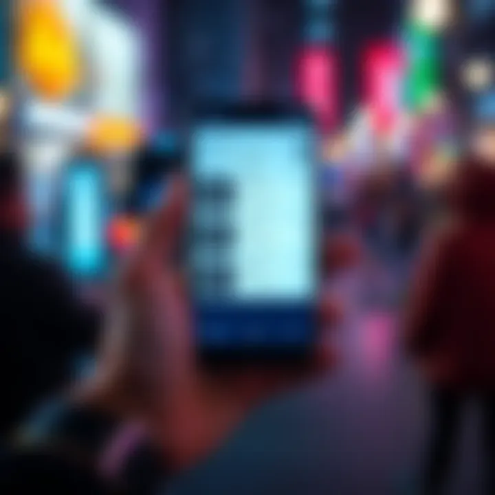 Person holding a smartphone displaying virtual card options with Monero logo