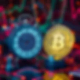 A quantum clock next to a Bitcoin symbol, representing the risk to Bitcoin's security from advancements in quantum computing.
