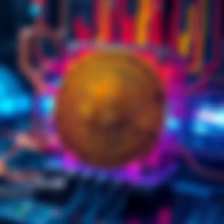 A visual depiction of a quantum computer alongside a Bitcoin logo, illustrating the potential threat to Bitcoin security.