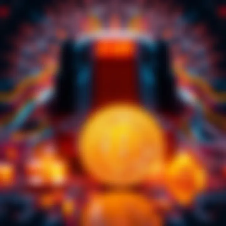 Quantum Computer Threat to Bitcoin A quantum computer looming over a Bitcoin symbol, representing the threat to cryptocurrency security.
