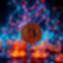 A visual representation of quantum computing alongside Bitcoin symbols, illustrating the debate over Satoshi's coins.