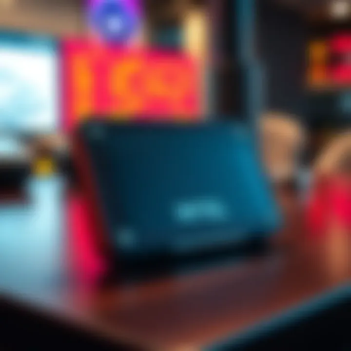 A quantum resistant hardware wallet displayed on a table, showcasing its sleek design and high-tech features.