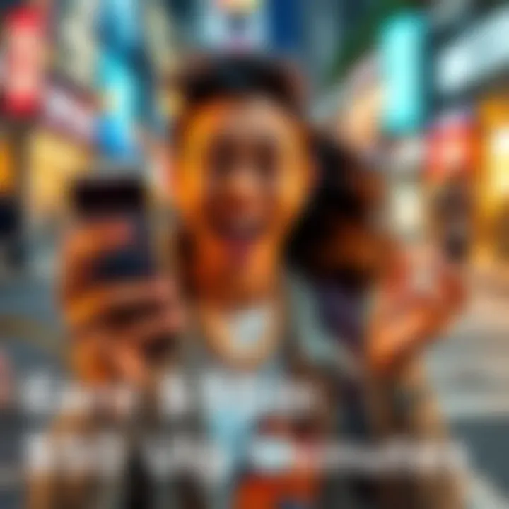 Quick Gig Opportunity A U.S. citizen with a phone showing payment apps, excited about earning money fast