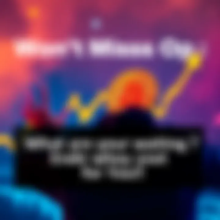 A bold graphic showing a person excitedly looking at a rising Bitcoin chart with the text 'What are you waiting for?' prominently featured.