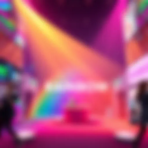 Announcement of Rainbow (RNBW) token launch event on BitMart with colorful graphics and event details