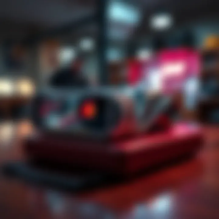 A close-up of a shiny rare collectible item displayed on a wooden table, reflecting light and attracting attention.