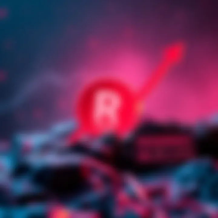 A graphic showing a cryptocurrency token symbol with an upward arrow, representing a 4000% increase in value, alongside warning signs about insider holdings.