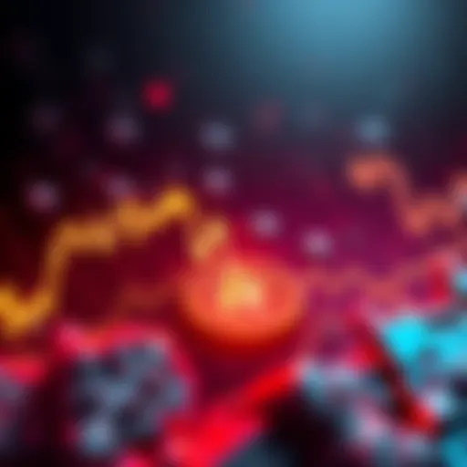 Graph showing Ravencoin price falling below one cent with a downward trend line