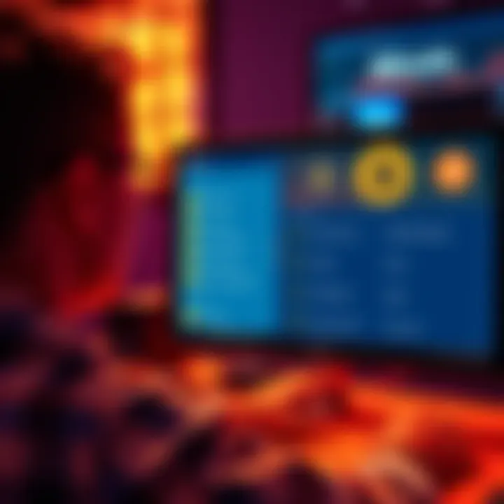 Recovering BCH and BCH-SV from Private Key Person looking at a computer screen displaying cryptocurrency wallet recovery options for Bitcoin Cash and Bitcoin SV