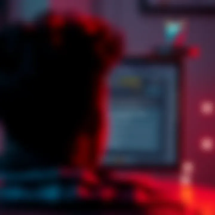 A person looking at a computer screen with a MetaMask wallet interface, showing a warning about drained funds and recovery options