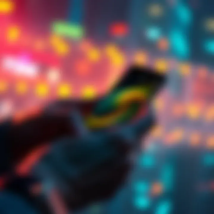 A person using a smartphone to recover Ethereum funds from a closed Loopring Smart Wallet