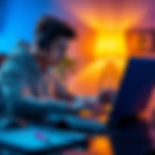 A person working on a laptop with a Ledger device and digital assets on the screen, looking concerned.