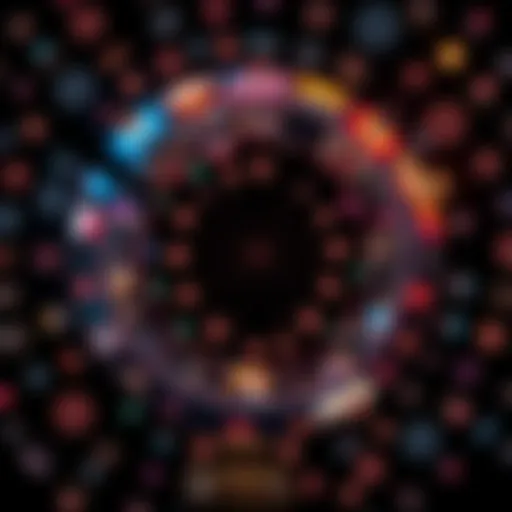 A visual representation of different recurring life events such as celebrations, seasons, and personal milestones arranged in a circular format, showing their interconnectedness and significance.