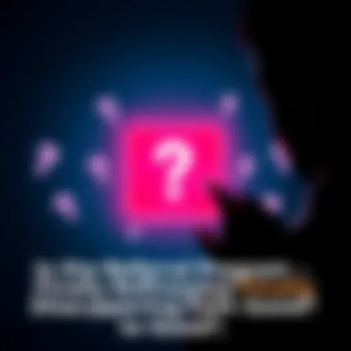 Graphic showing a person looking at a disappearing referral program icon with question marks around it