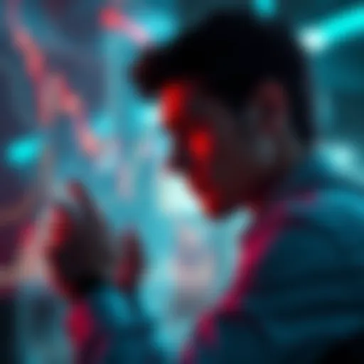 Person looking at a stock chart with regret over missed Bitcoin investment in 2007