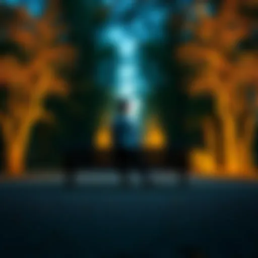 A person sitting alone on a bench looking contemplative, surrounded by trees, symbolizing reflection on life lessons