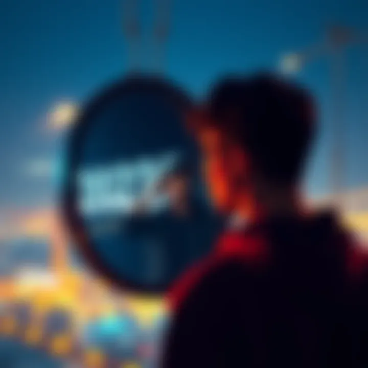 A person looking at a mirror, reflecting on personal growth and achievements from the year 2025.