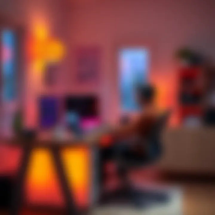 A person sitting at a desk with a laptop, working remotely in a home office setting