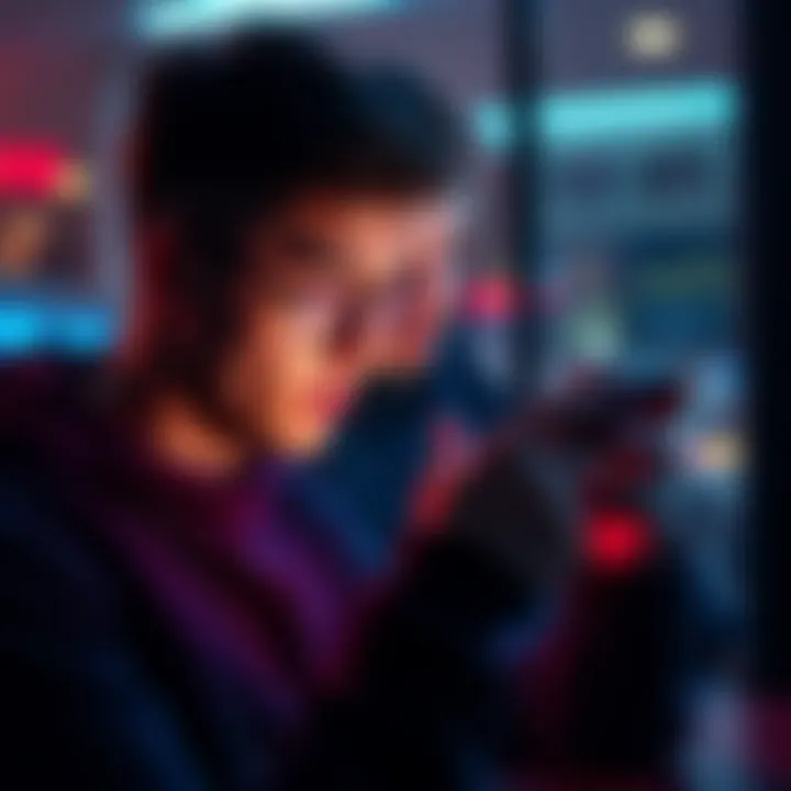 A person frustrated with their phone, facing issues with the Revolut app while trying to reopen a deleted account