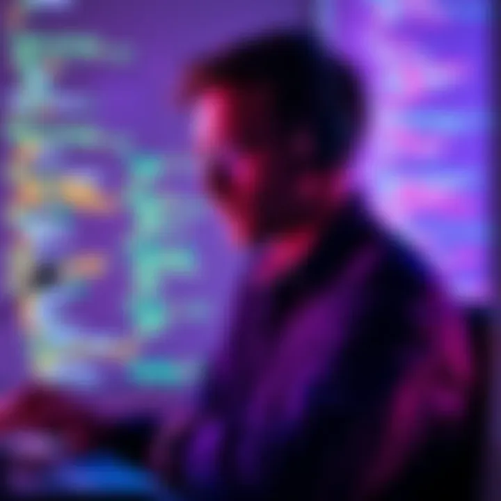 A developer asking the community for Sepolia testnet tokens, with a computer and code in the background.