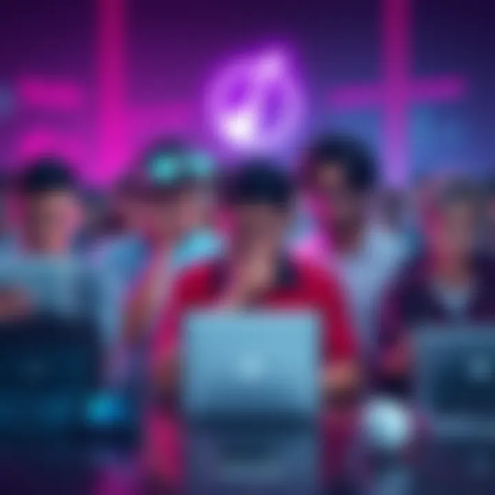 Group of frustrated users showing various devices struggling to connect to the Tor network with Retoswap