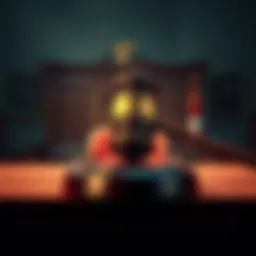 A gavel and a judge's bench symbolizing the retrial of Roman Storm for the Tornado Cash case