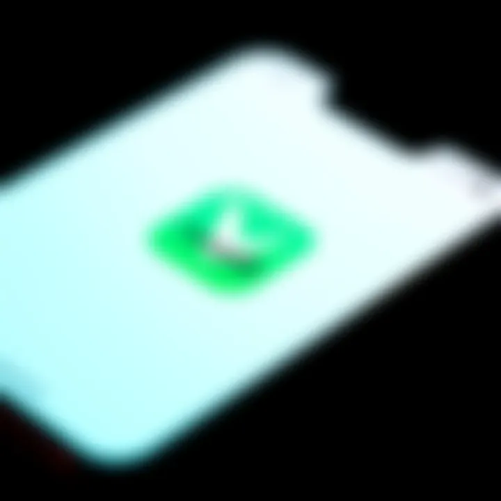 A close-up of a smartphone displaying the Revolut banking app interface with a green and white color scheme.