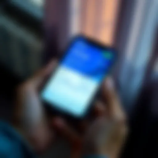 A close-up of the Revolut X app showing low fees and financial graphs on a smartphone screen.