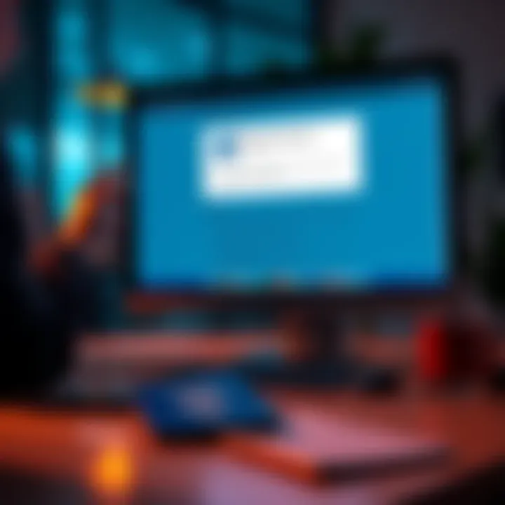 A frustrated person looking at a computer screen with a Revolut account rejection message. A non-EU passport is visible on the table.