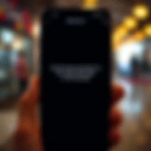 A smartphone screen displaying a prompt asking users if they remember their passcode, with a blurred background of a person holding the phone.