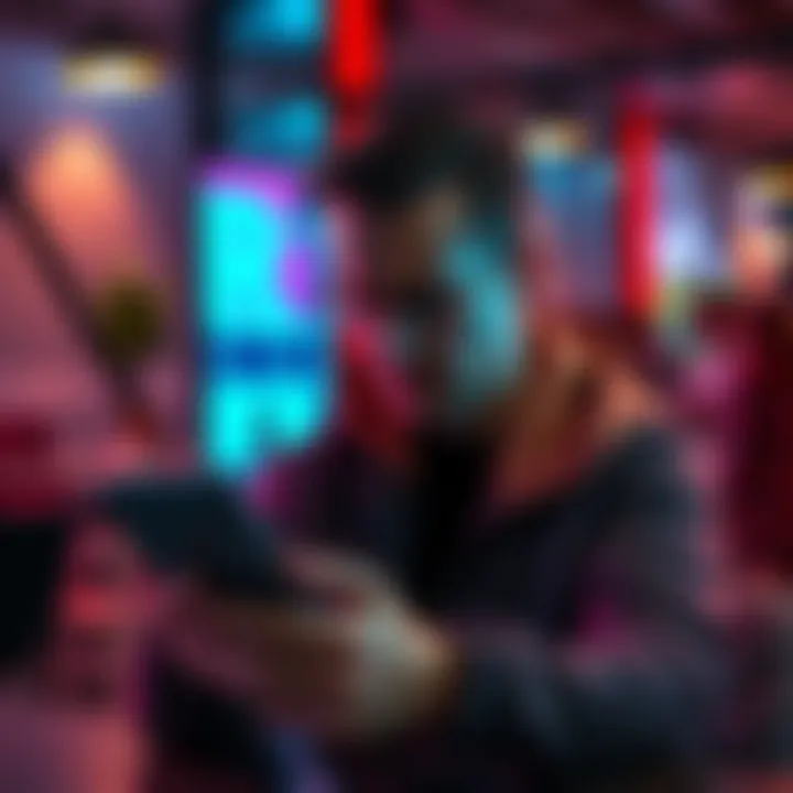 A frustrated user checking the Revolut app with WeWork perk notification on phone