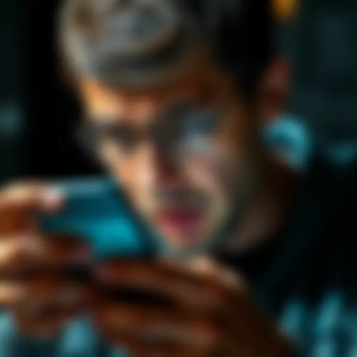 A person looking at a smartphone with a distressed expression, showing a notification about a sign-up bonus closure.
