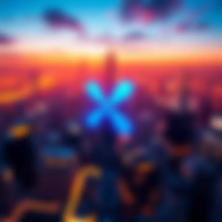 Ripple Labs logo with a graphic showing a share buyback plan and financial growth.