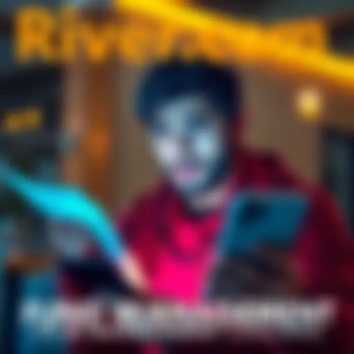 A person looking worried while checking a smartphone and a bank statement, representing financial issues with River.com