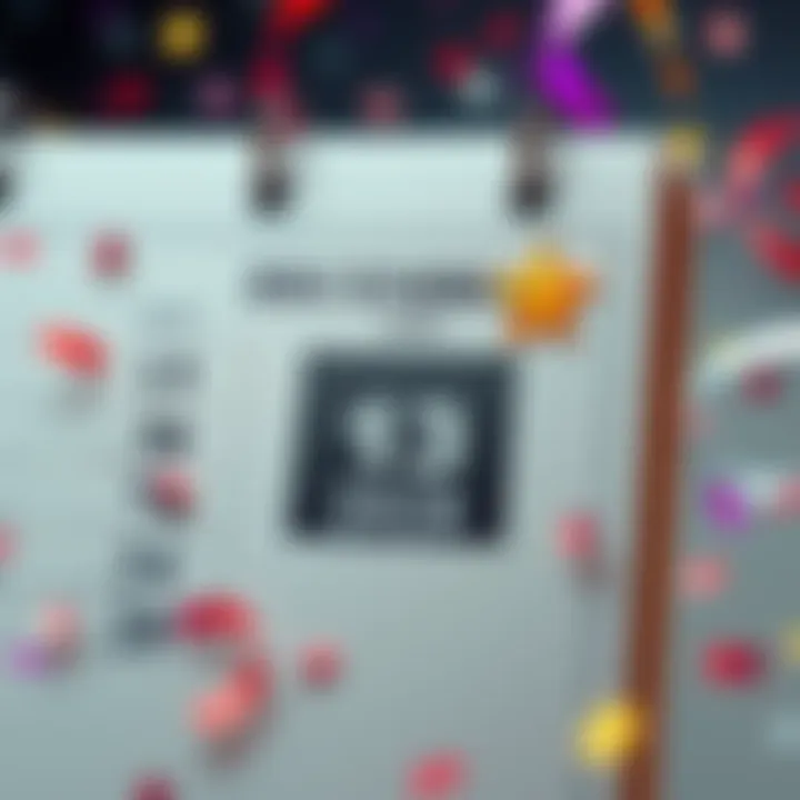 A calendar page showing December 13, 2028, highlighted with a star and confetti around it, indicating a significant event.