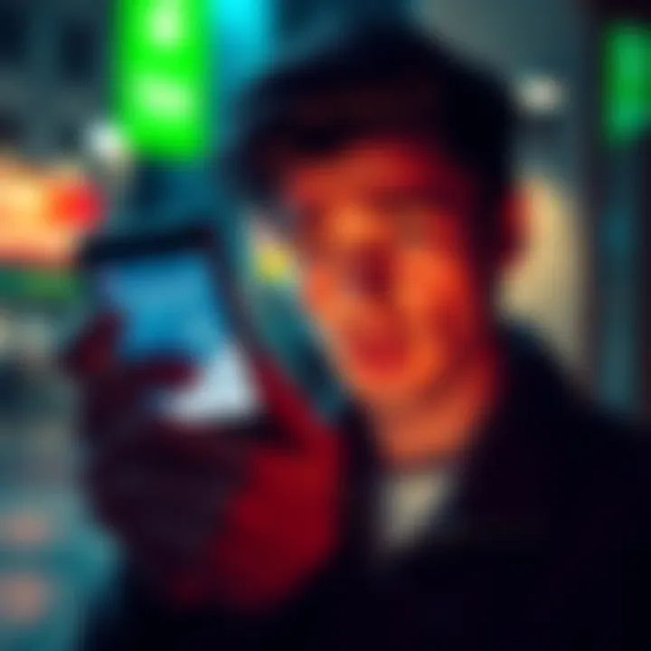 Robinhood Crypto Deposit Bonus Confusion A person looking at a smartphone displaying Robinhood's crypto promo on the screen with a confused expression