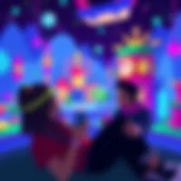 Players enjoying the Roblox version of Nano BrowserQuest, exploring a colorful virtual world reminiscent of the classic game.