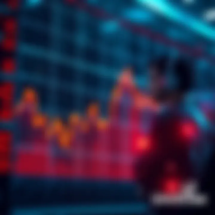 Graph showing a steep decline in robotics stock prices with Unitree's logo and a worried investor looking on.