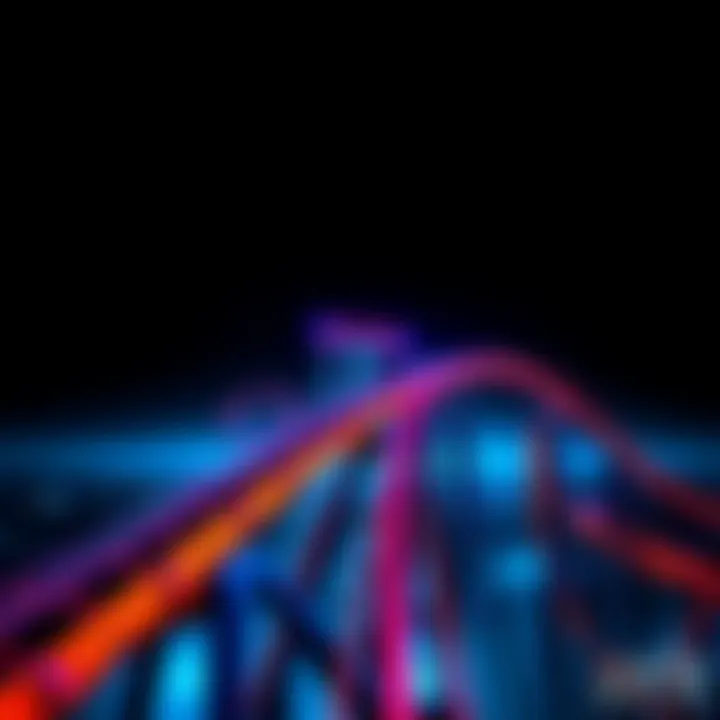 Graphic showing a rollercoaster with key milestones of DFK's history represented along the track.