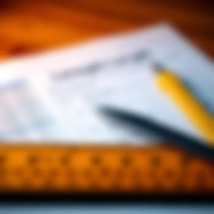 A close-up of a ruler next to survey results showing inconsistency in length measurements.