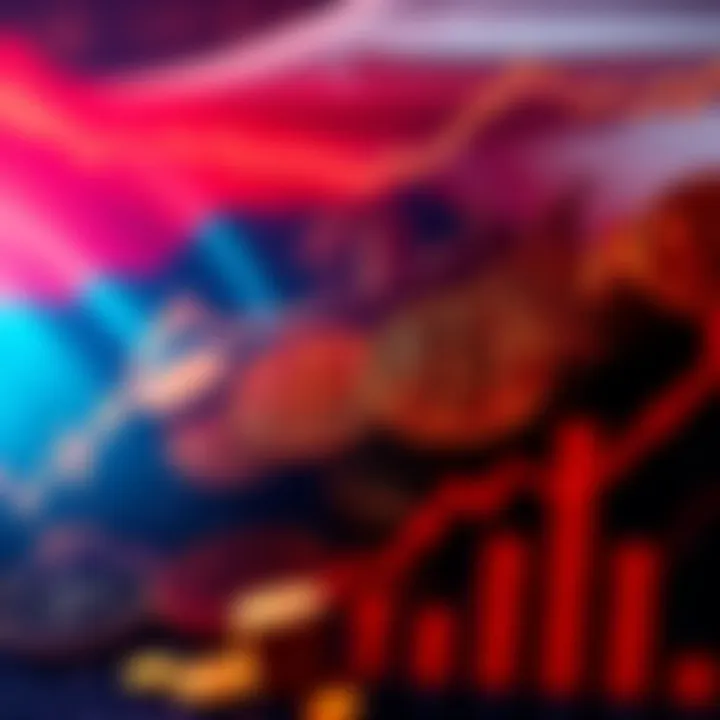 A graphic showing Russia's rise in cryptocurrency trading volume, surpassing the UK, with visual symbols of crypto like coins and charts.